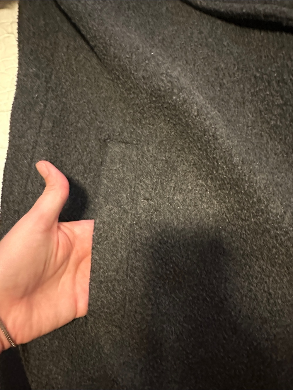Be Cool Los Angeles Dark Gray Open Front Coat - Picture 4 of 6